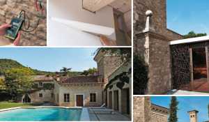 Collage of images of projects made with Mastrosistema Geopietra