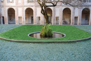Area verde realizzata con granulati Bacchi