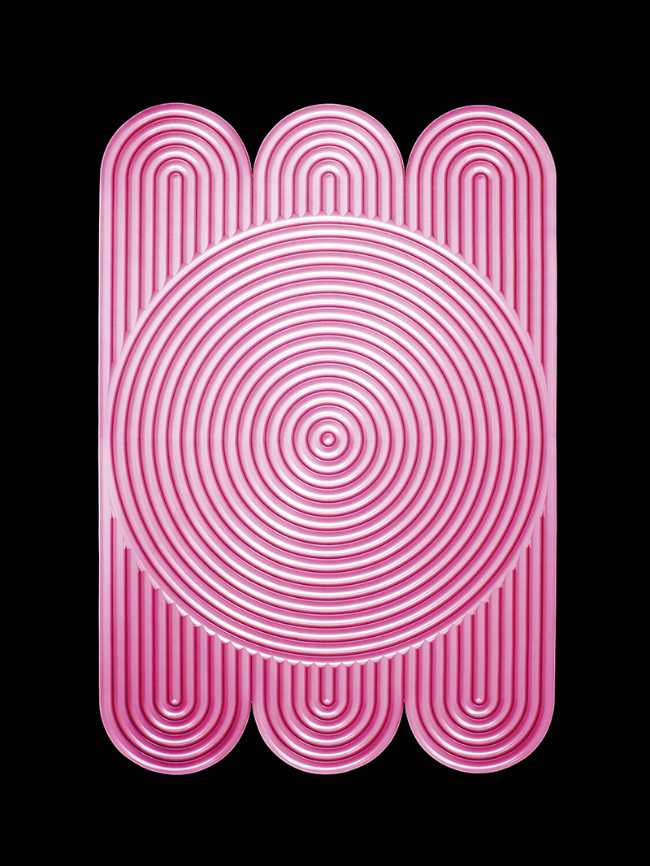 tappeto rosa minimal pop design