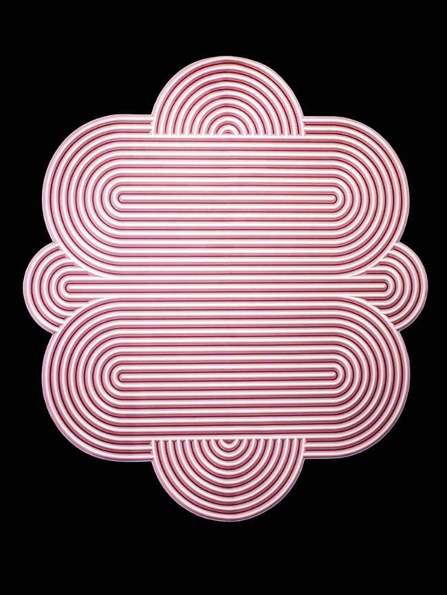 tappeto rosa discoteca pop design
