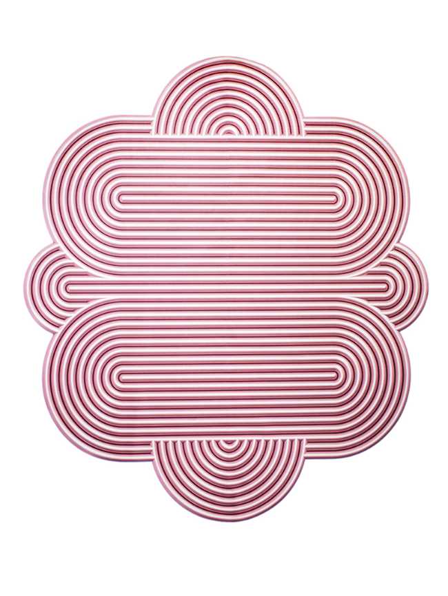 tappeto rosa minimal radical design