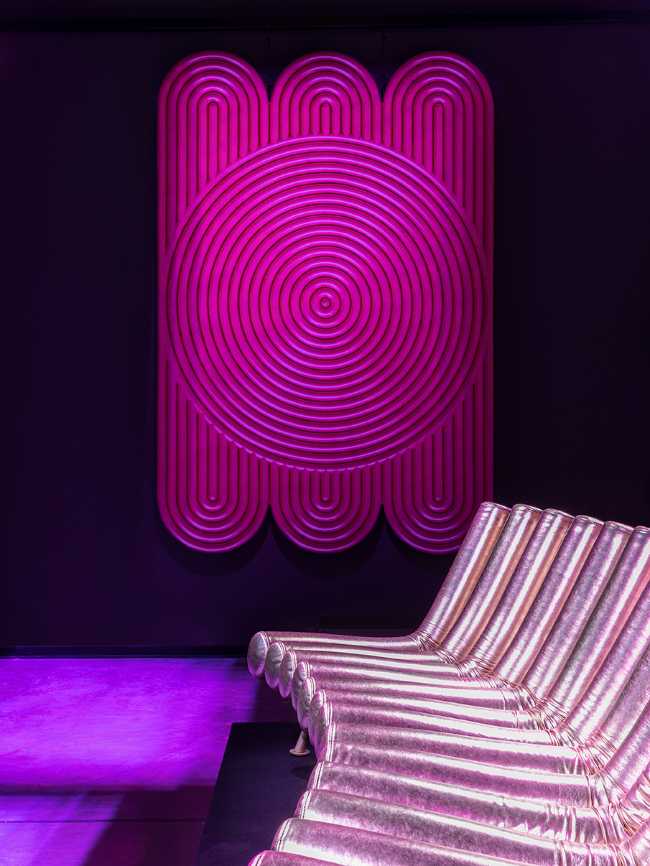 poltrona imbottito arredo sky rosa