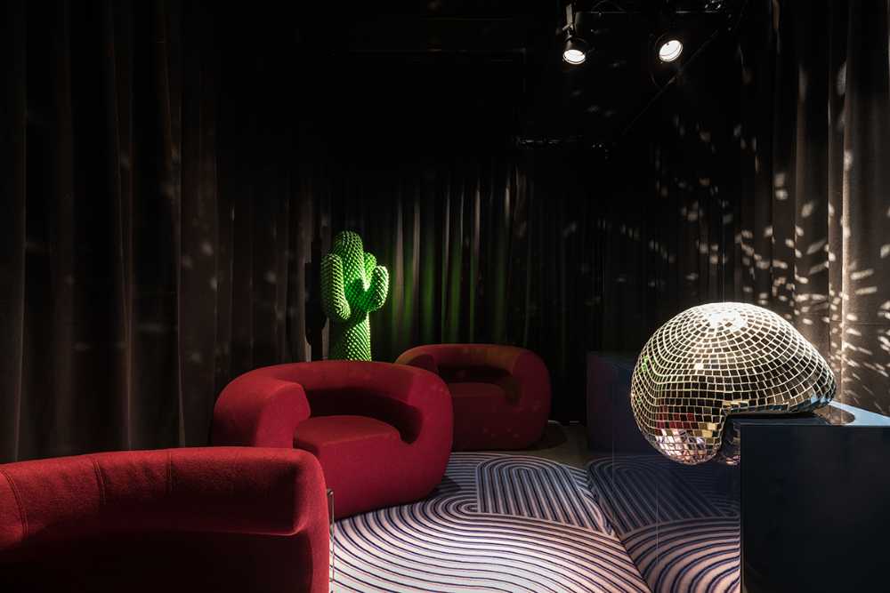 ambiente decoración discoteca color