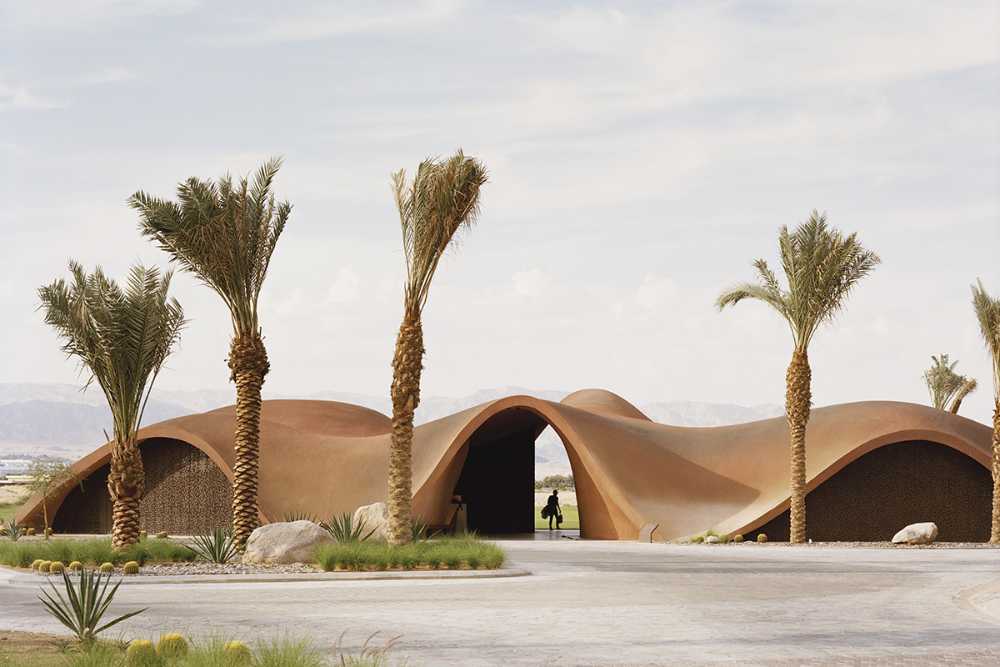 Organic architecture for Ayla Golf Academy & Clubhouse in the desert