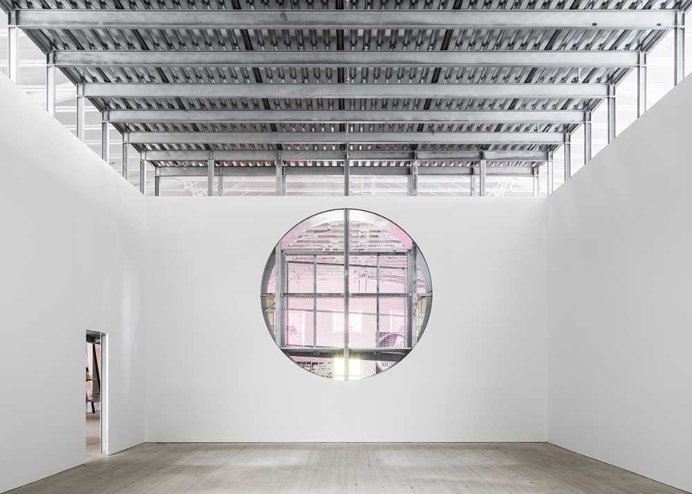 metal structure gallery art gallery