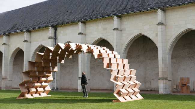 allestimento arco pannelli incastrati