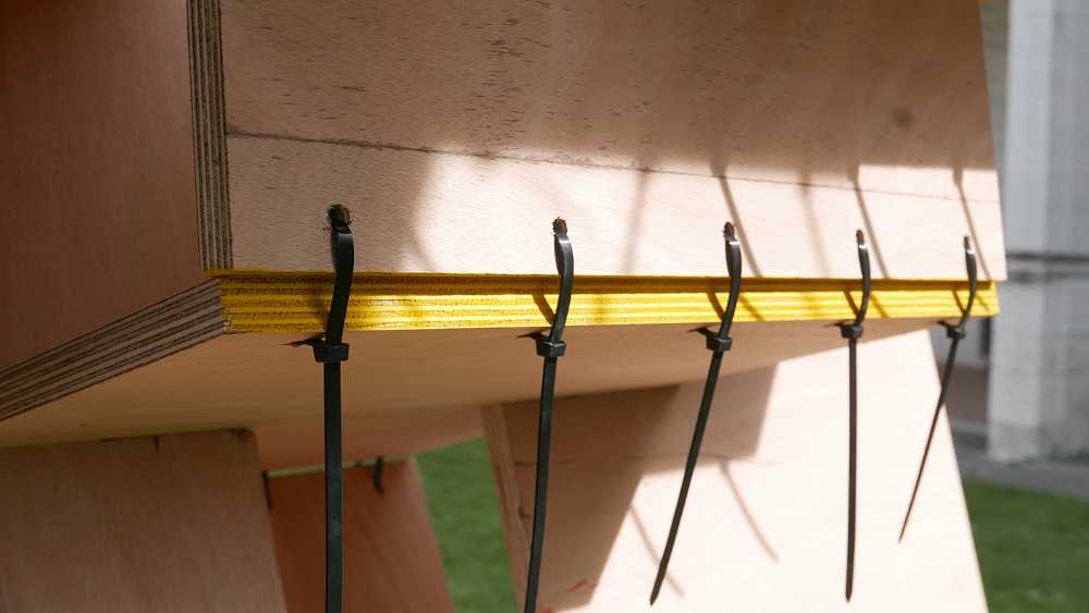 arco pannelli compensato legno