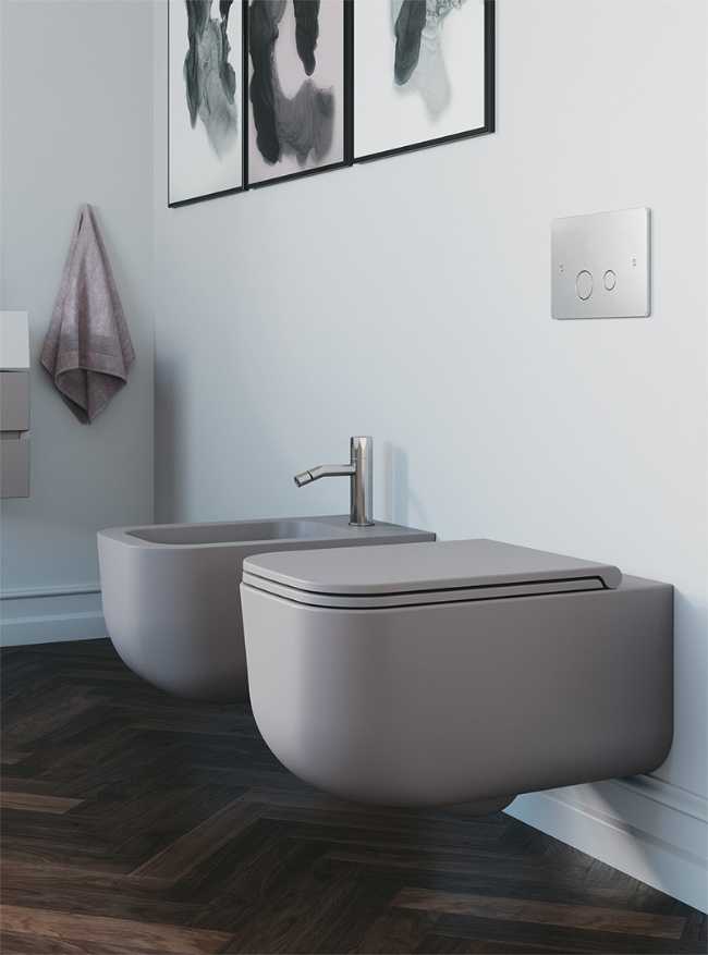 Bidet e Wc sospesi della linea REVOLUTION