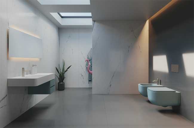 Ambientazione dei sanitari REVOLUTION