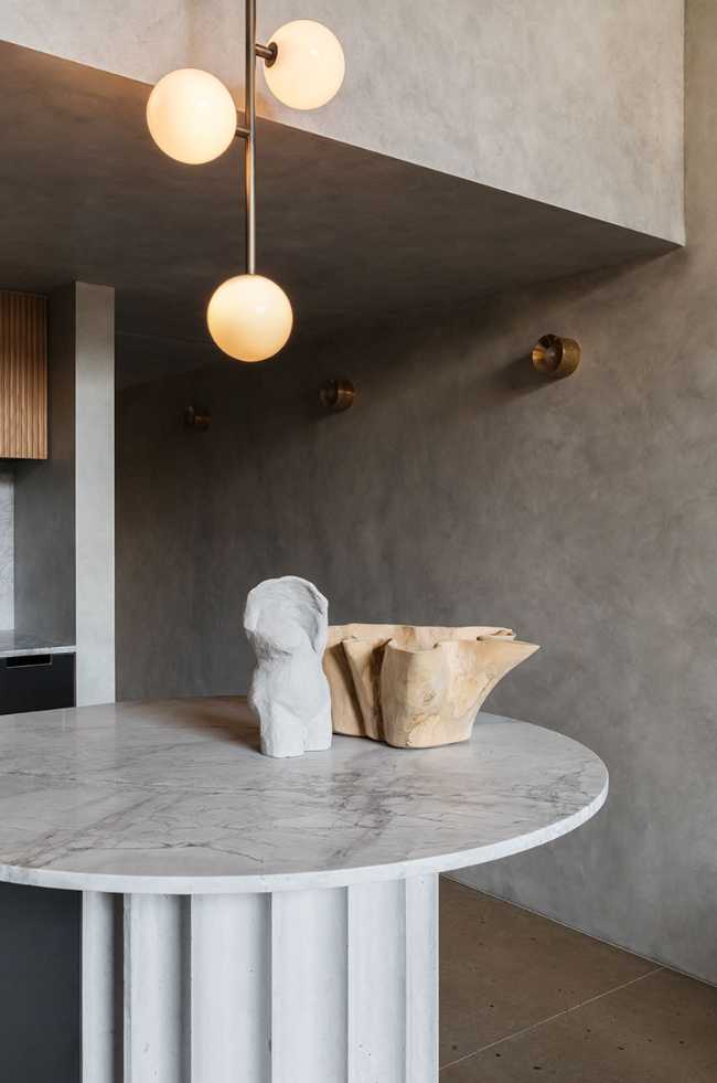 double volume suspended light