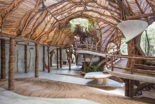 musée écologique structure en bois