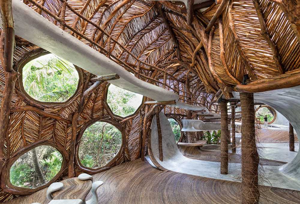 museum eco-sustainable wooden structure