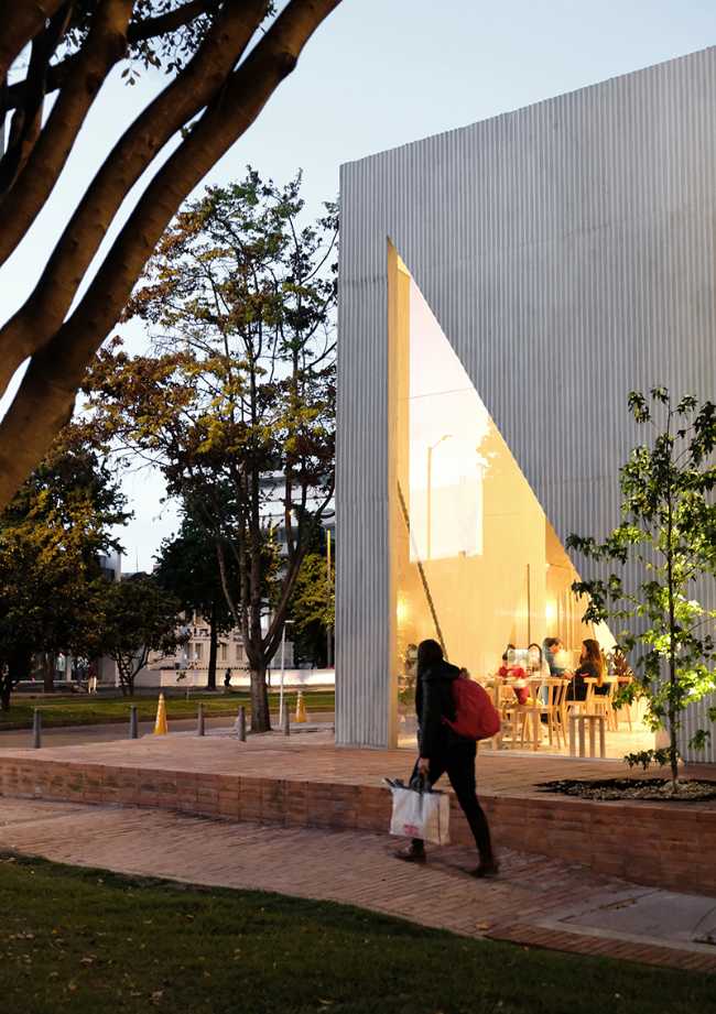 triangular glass openings