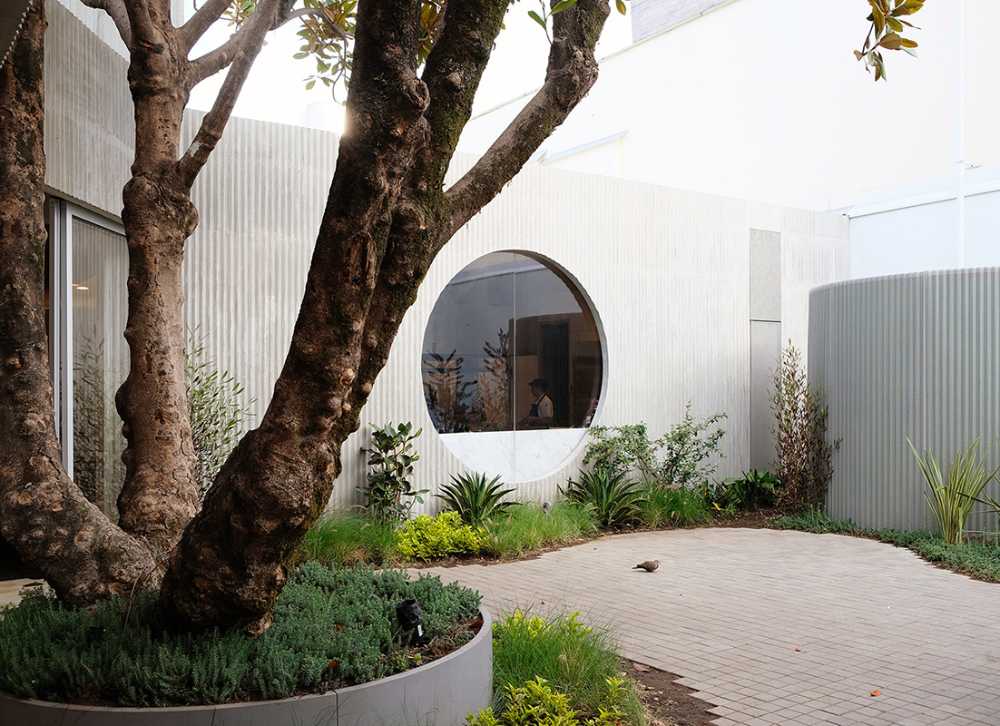 triangular openings for white volume