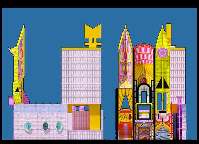 vistas de estudio de colores