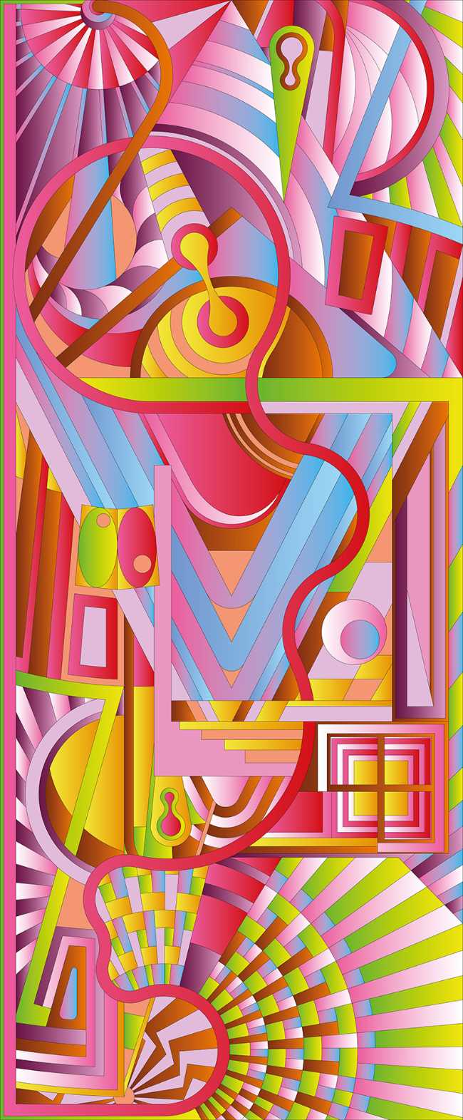 gráfico colorido estudio de colores