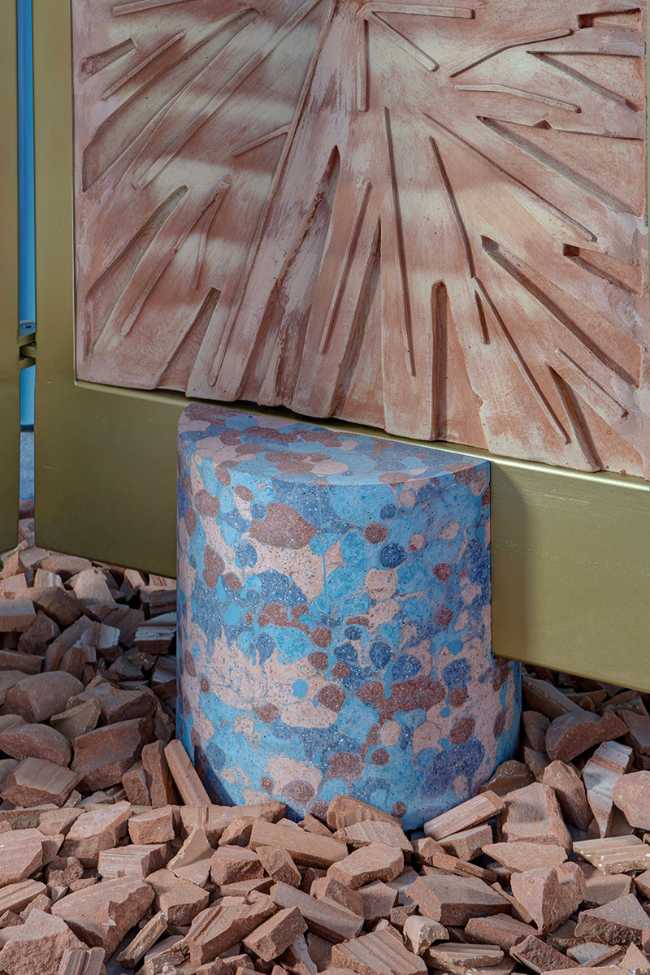 paravento in terracotta