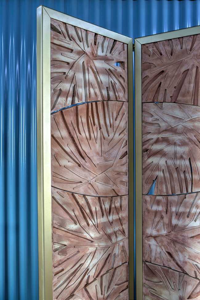 paravento in terracotta