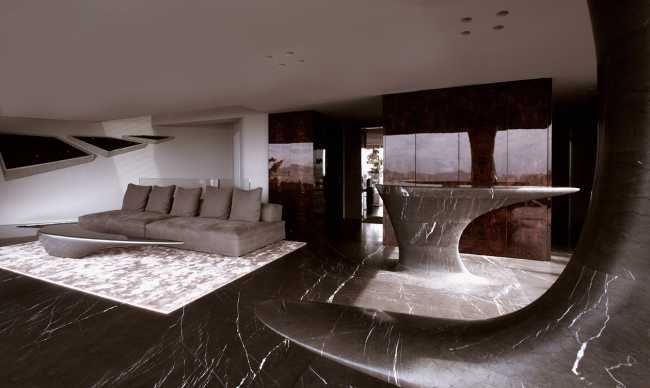 formas orgánicas muebles de piedra