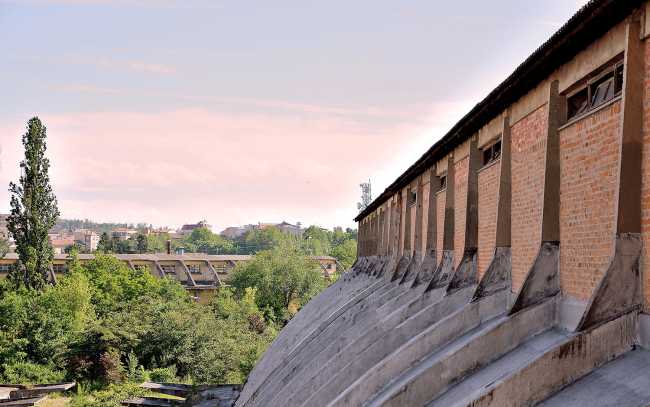 nervi paraboloidi tortona copertura complesso industriale