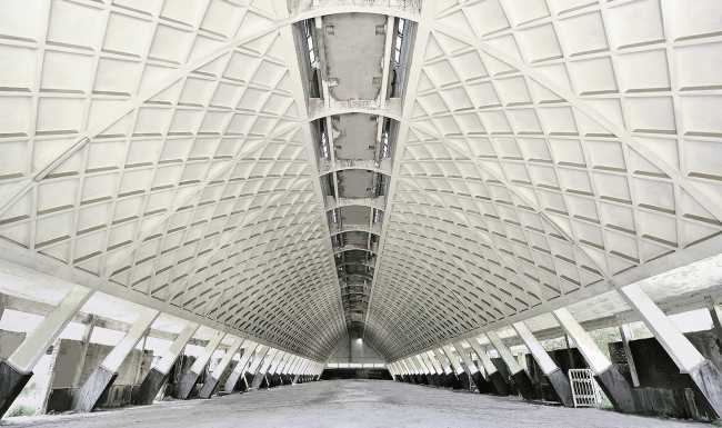 nervi paraboloidi tortona dettaglio struttura interno