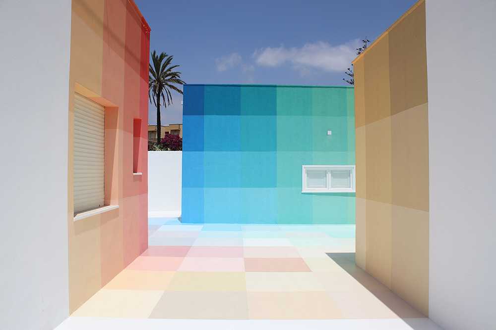 chromatic scale white building