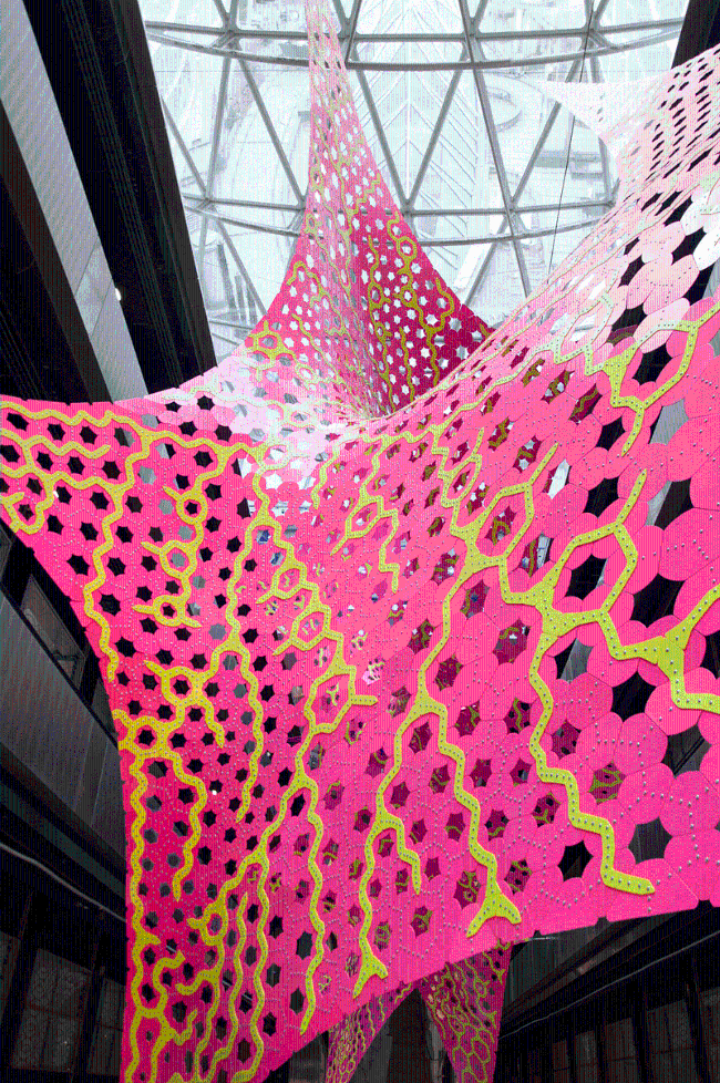 Colored aluminum leather