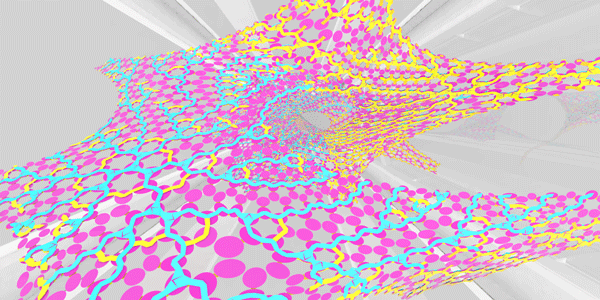 Aluminum colored leather between art and architecture