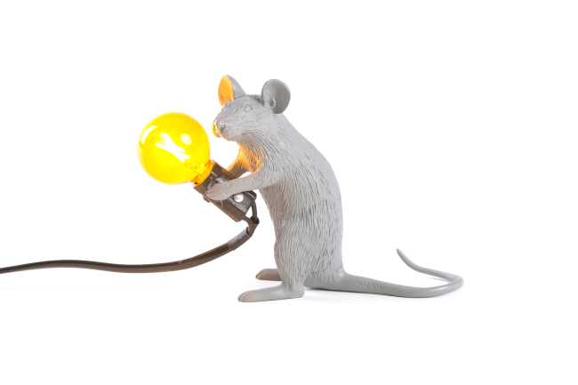 Topino con lampadina gialla