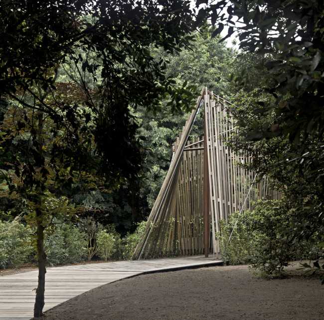 cappella struttura in legno Biennale