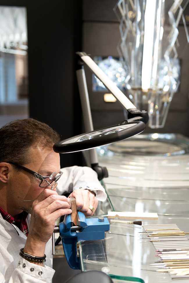 lounge installazione ghiaccio stand orologi laboratorio