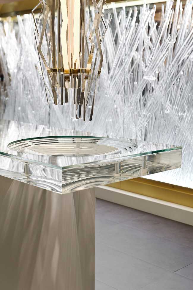 lounge installazione ghiaccio stand orologi arredi