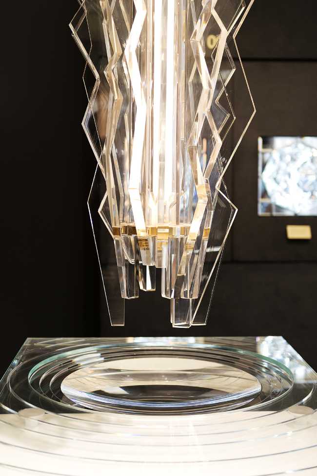 lounge installazione ghiaccio stand orologi arredi illuminazione