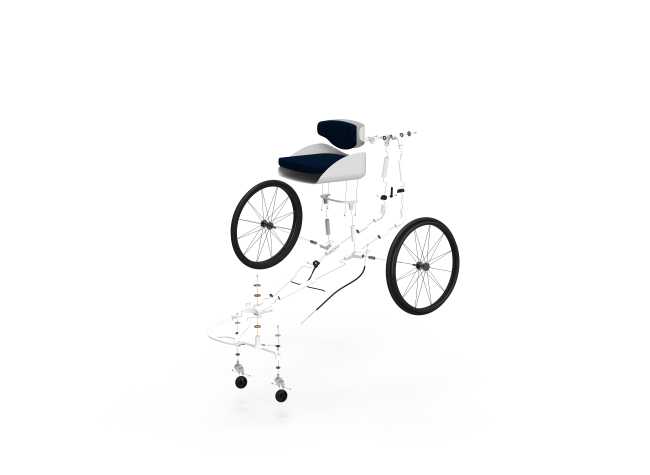 sedia a rotelle stampa 3D esploso