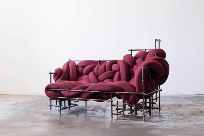 Seduta caotica ergonomica rossa