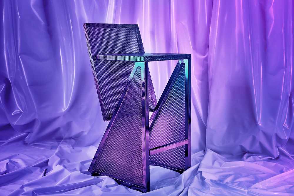 Custom metal stool