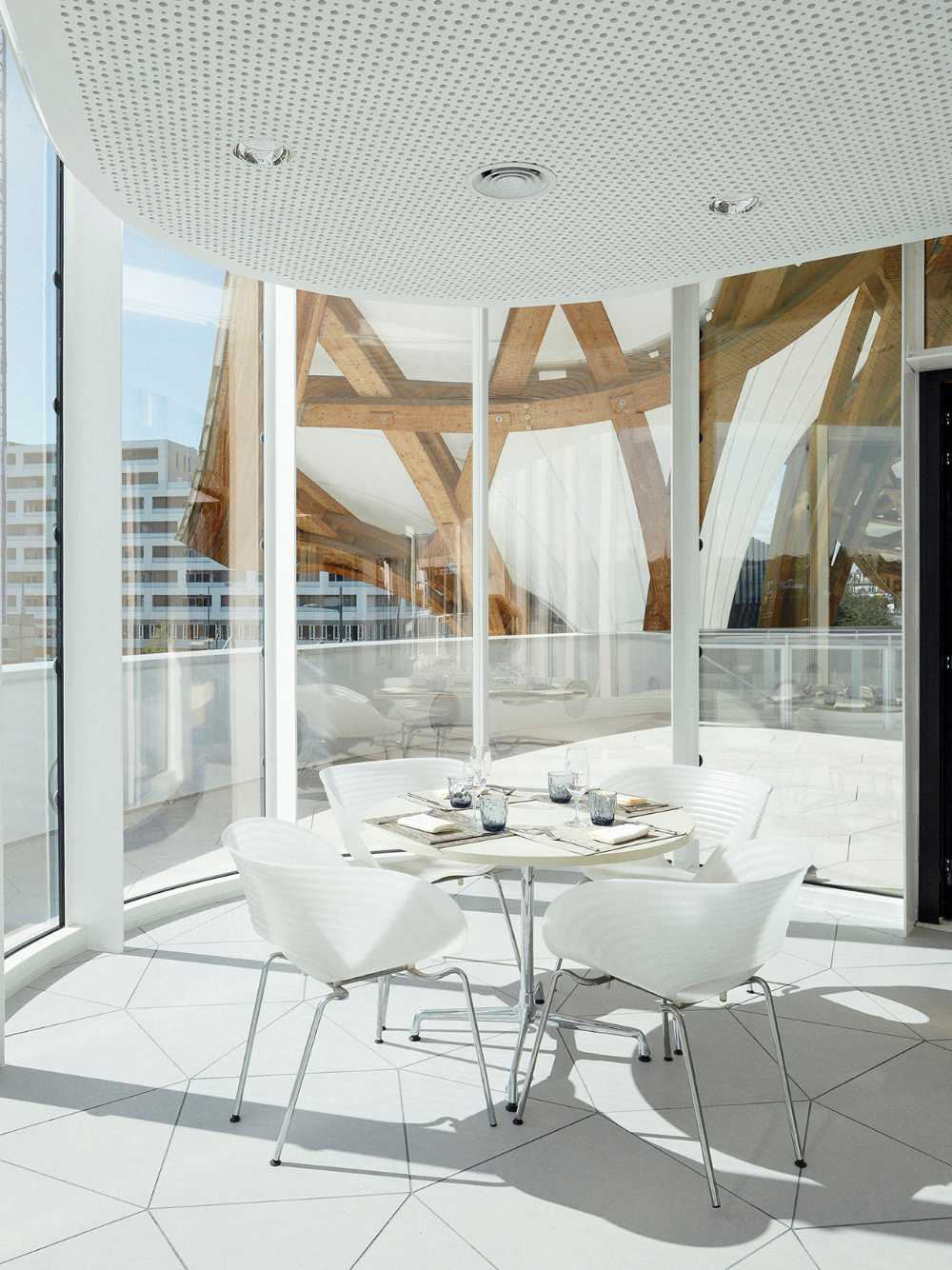 Restaurante en la terraza del centro pompidou