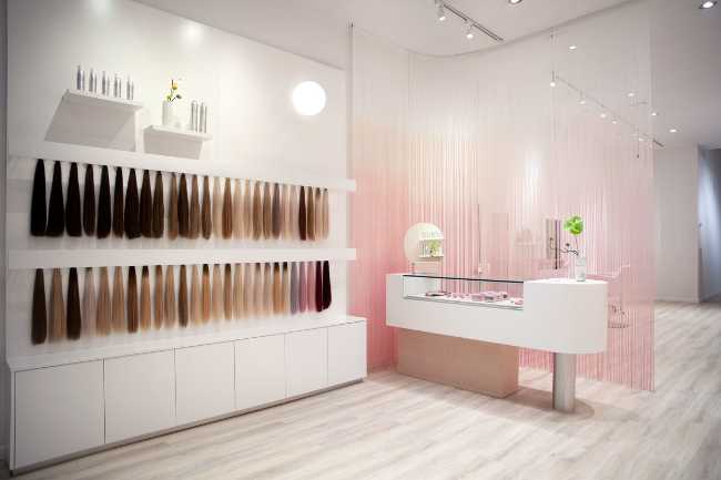Glam Seamless: tienda elegante en rosa y blanco en Soho