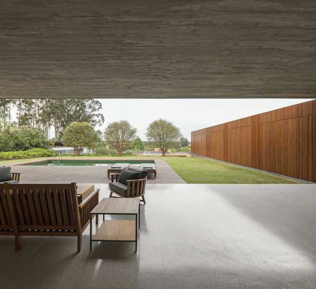 Villa moderna interior cemento