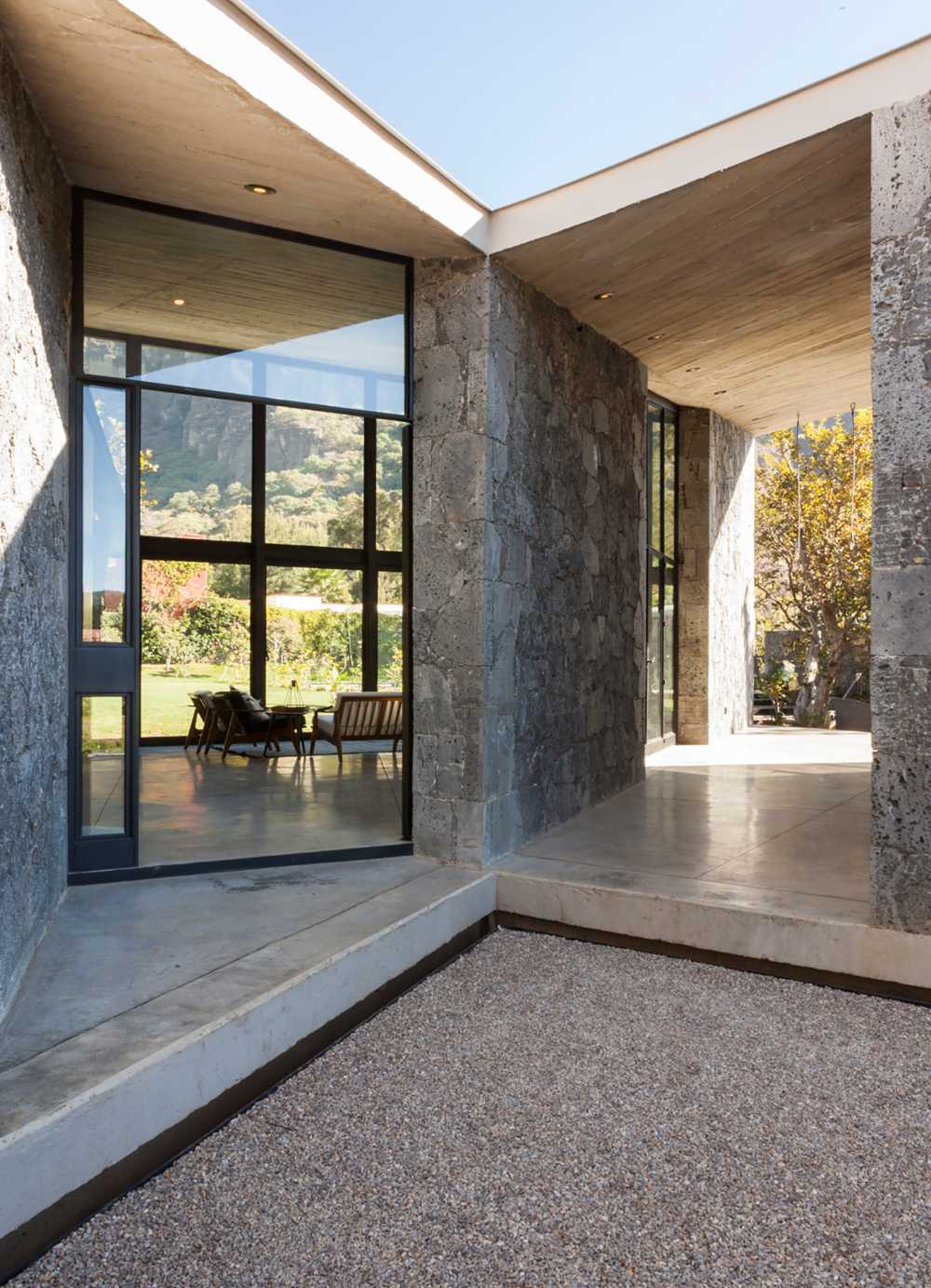 Internal staircase in concrete