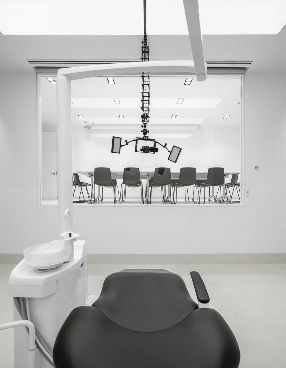 Interior wooden design for a dental clinic