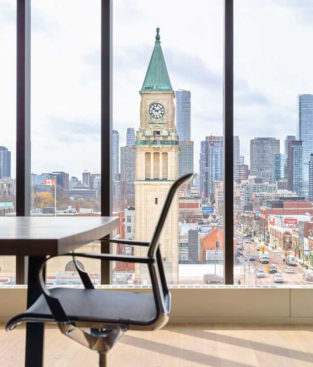 Vista panorámica desde una oficina