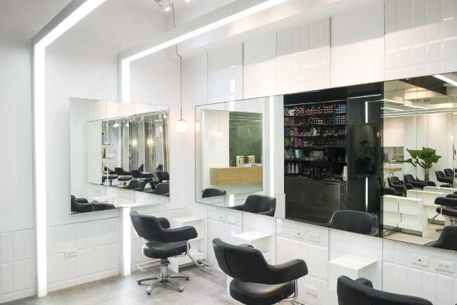 Interior design for a hair studio