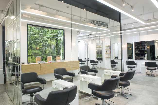 Interior design for a hair studio