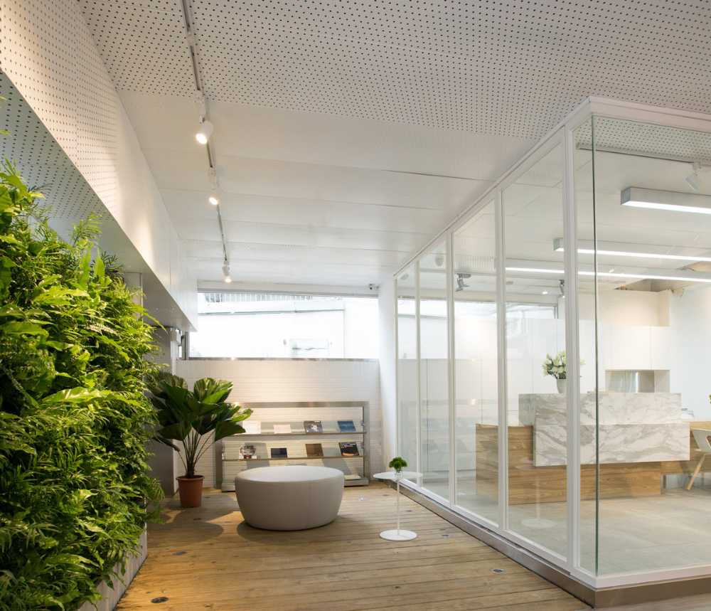 Interior design vetrate e giardini verticali