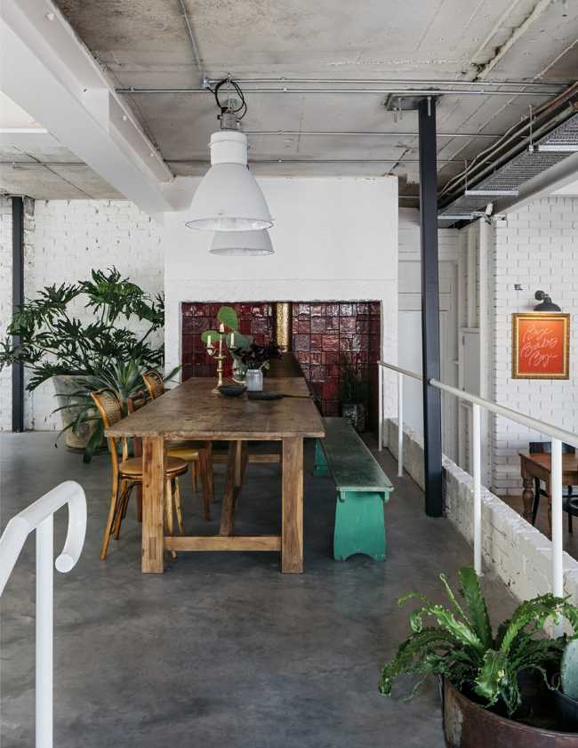 Modernist furniture for a motel