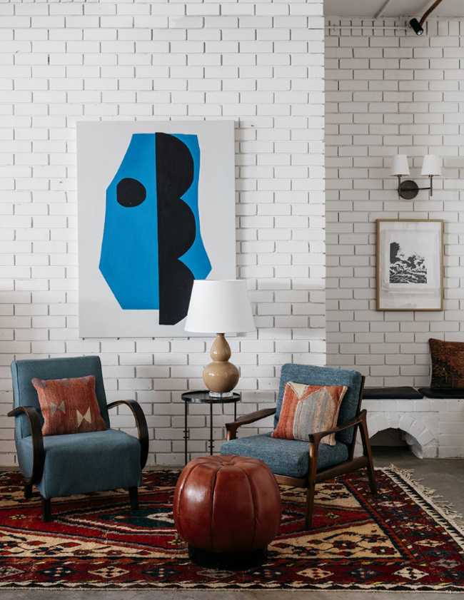 Modernist furnishings and works of art for a redeveloped motel