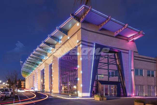 centro medico e illuminazione colorata