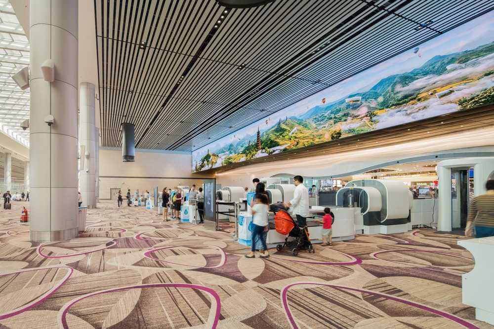 Design mediatico in un aereoporto