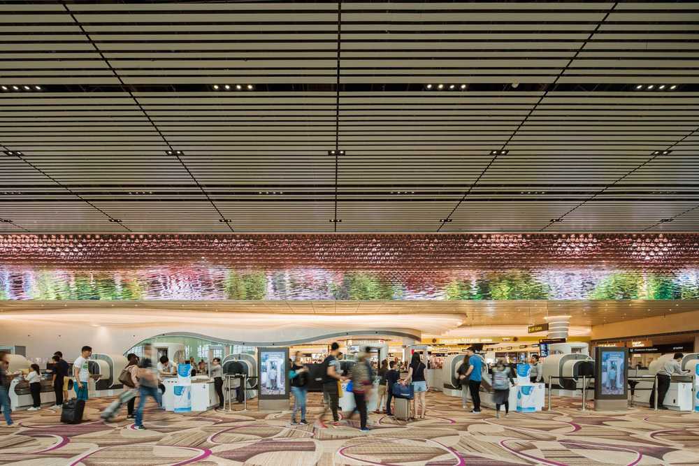 Media design in an airport